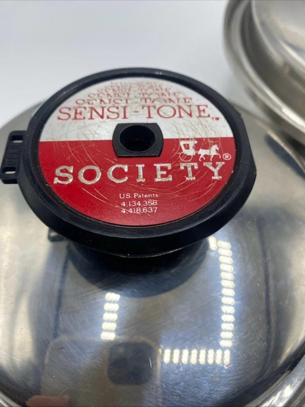 2x SOCIETY SENSI-TONE Cookware Ultrex 7 T304S Sauce Pans/Lids Stainless Steel
